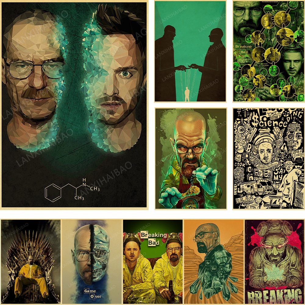 Poster Phim breaking bad Treo Tường Trang Trí Phòng Khách / Quán Cà Phê / Quán bar