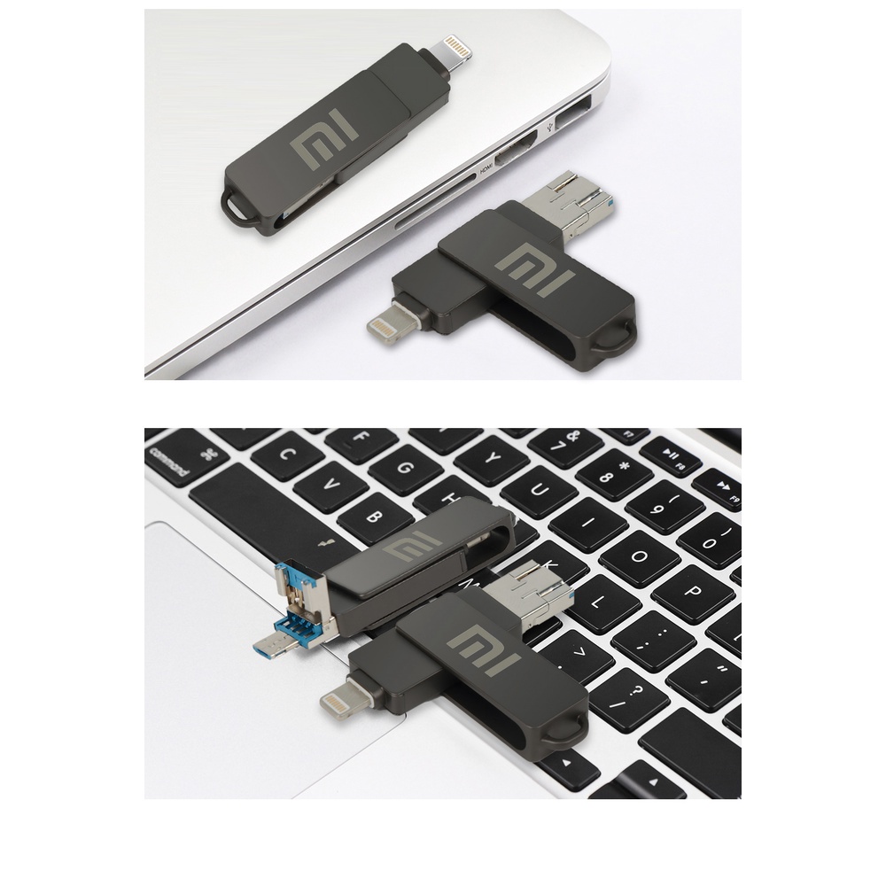 Ổ Đĩa Flash USB 3 Trong 1 Cho iPhone iPad Android PC 128GB 256GB 512GB 1TB