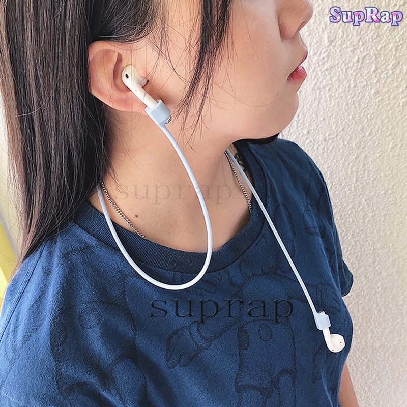 Dây đeo cổ silicone co giãn chống mất thích hợp cho tai nghe AirPods pro 3 2 1