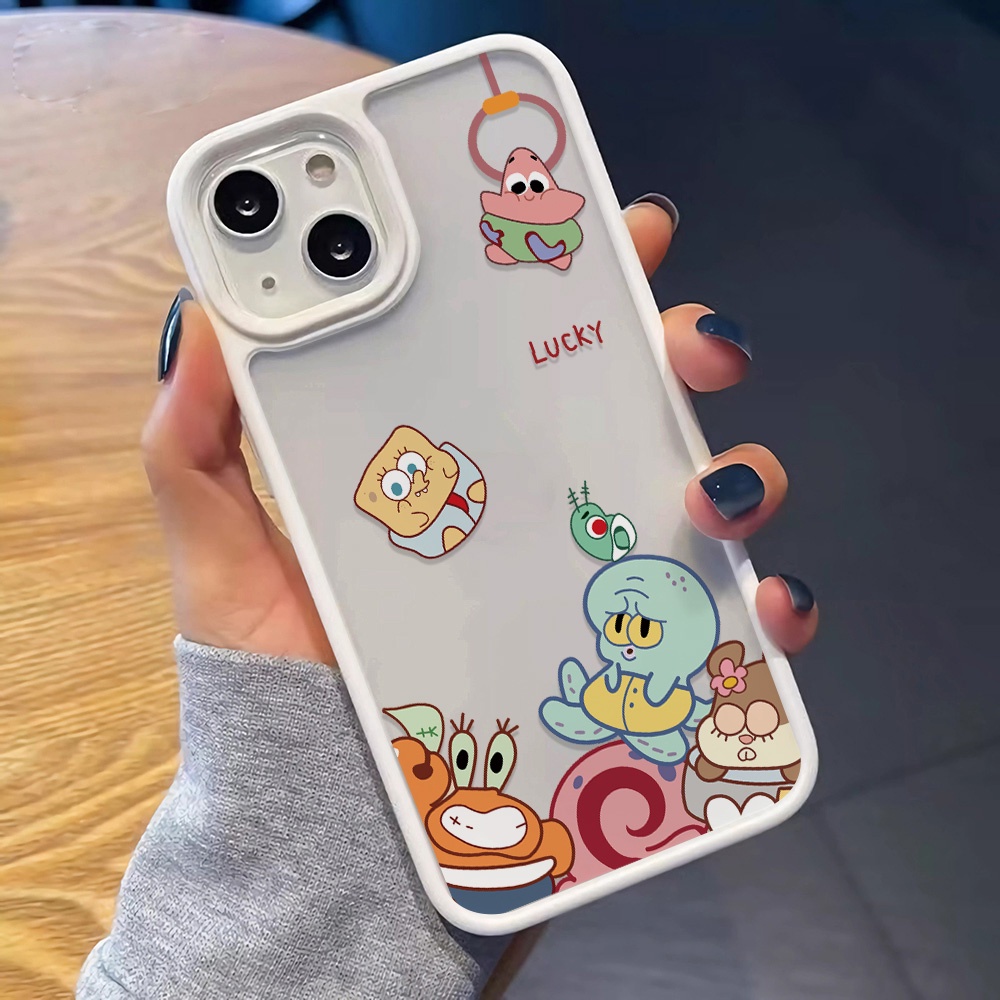 Ốp Điện Thoại Nhựa Acrylic Cứng Trong Suốt In Hình Patrick Star Cho iphone 14promax 11 13 12 7Plus 8 X XS Max