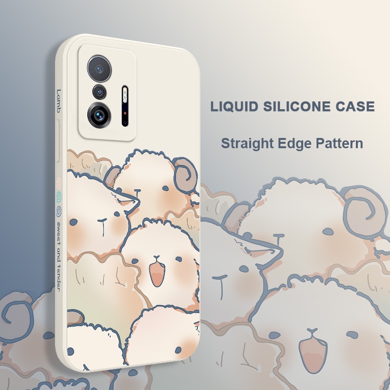 Ốp Điện Thoại Tpu Dẻo Hình Cừu Hạnh Phúc Thời Trang Cho xiaomi mi 13t 12t 11t 10t pro lite mi 9t pro