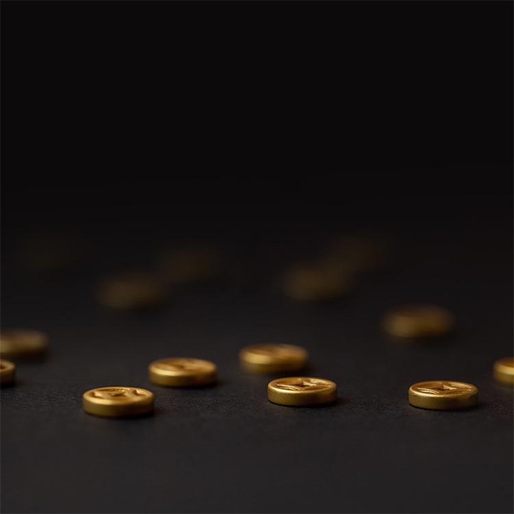 Vòng Tay May Mắn Mạ Vàng 14K Đính Đồng Xu