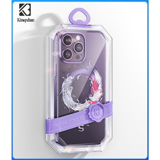 Ốp lưng pc kingxbar 2023 dành cho iphone 14 14 plus 14 pro 14 pro max ốp lưng chống vi khuẩn bao da pha lê bao da tương thích với ốp lưng điện thoại magsafe