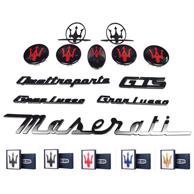 Nhãn Dán Chữ Maserati Trang Trí Xe Hơi