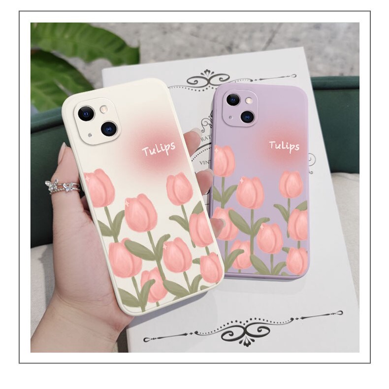 Ốp Điện Thoại Hình Hoa Tulip Cho Vivo 1601 1602 1814 1606 1609 1610 1611 1612 1724 1801 1901 1902 1903 1904 1906 1907 1909 1915 193 193 1939