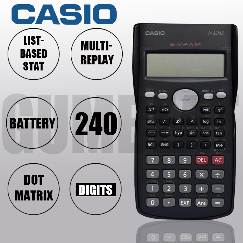 Máy Tính Cầm Tay Casio Fx-82ms