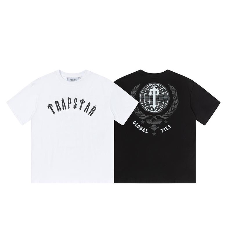 Áo Thun Unisex Ngắn Tay In Hình Trapstar Arch Font HD Phong Cách Mới