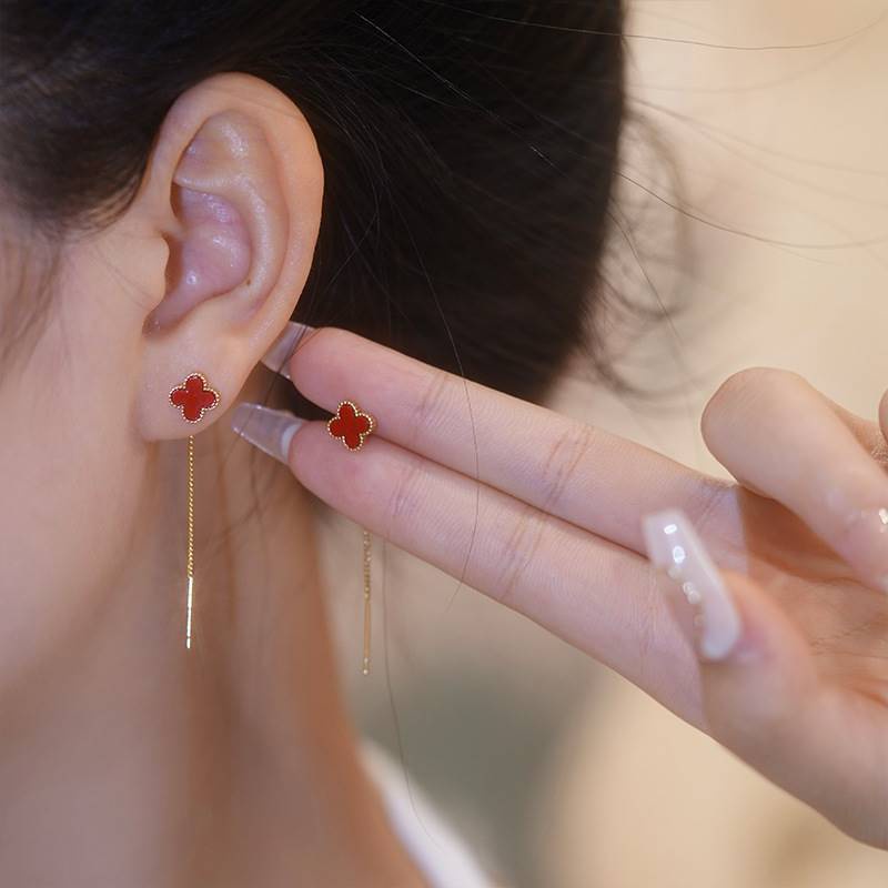 Bông Tai HợP Kim DạNg DàI Tua Rua Xinh XắN