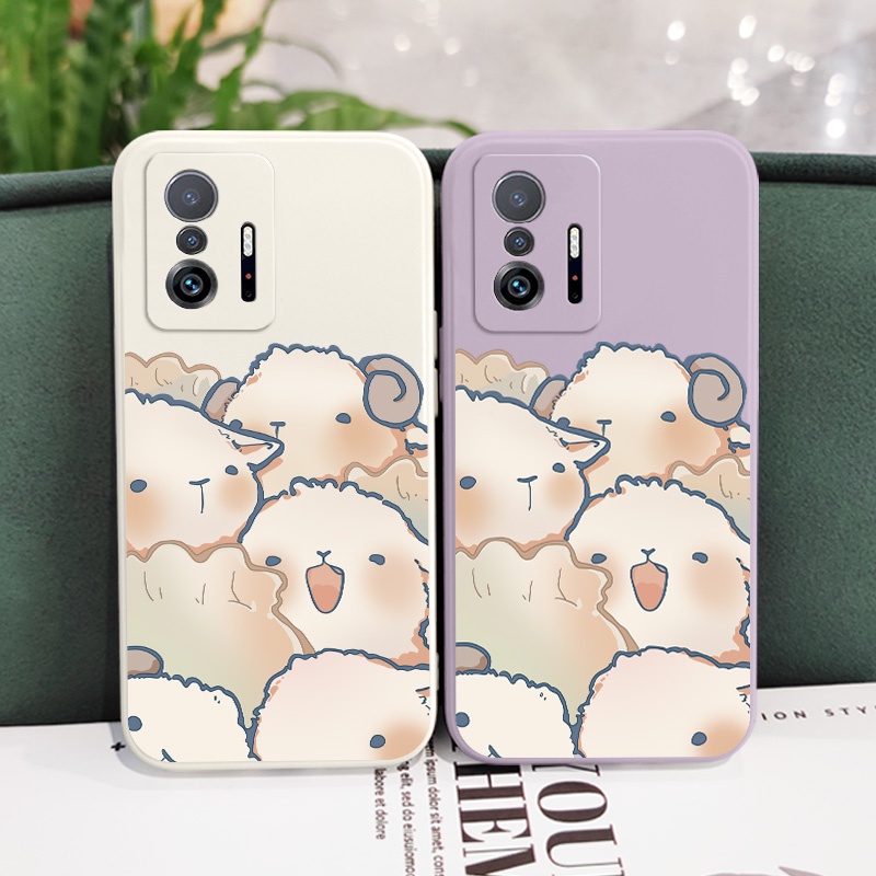 Ốp Điện Thoại Tpu Dẻo Hình Cừu Hạnh Phúc Thời Trang Cho xiaomi mi 13t 12t 11t 10t pro lite mi 9t pro