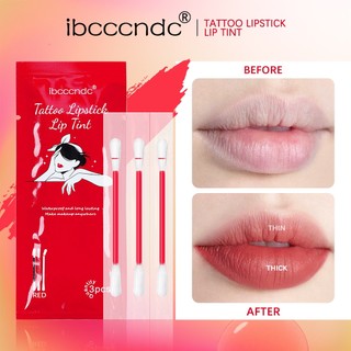 Bộ 3 Thỏi Son Sáp ibcccndc Tông Lì Bằng cotton Tăm Bông Tẩy Trang Dùng Một Lần
