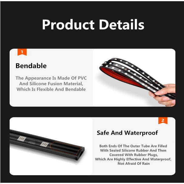 Đèn LED 24v 24v Nhiều Màu Sắc Nhấp Nháy Gắn Tấm Chắn Nắng Trang Trí Xe Tải màu phổ biến trang trí tiện lợi cho