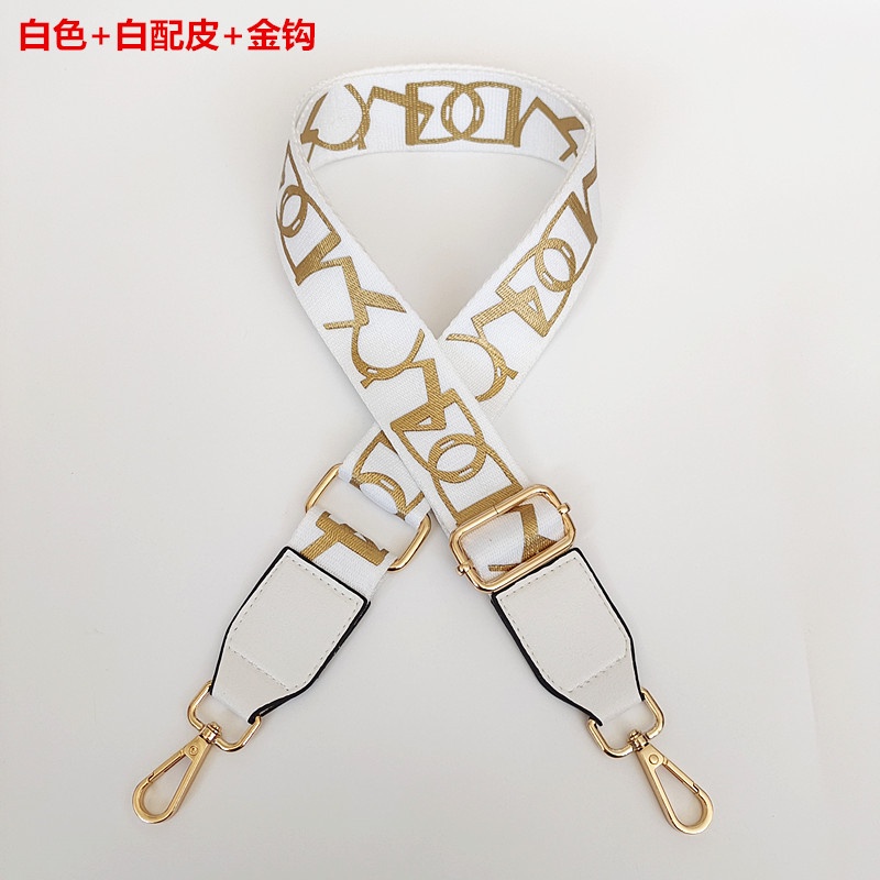 Dây Đeo Túi Xách Bằng Vải Canvas 3.8cm Có Khóa Màu Vàng Kim dây túi xách thay thế   dây đeo túi xách