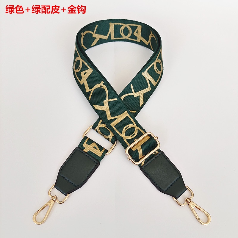 Dây Đeo Túi Xách Bằng Vải Canvas 3.8cm Có Khóa Màu Vàng Kim dây túi xách thay thế   dây đeo túi xách
