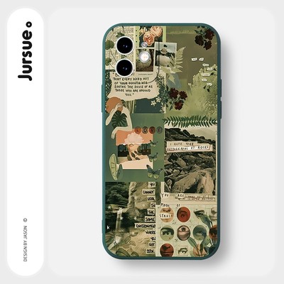 Ốp lưng JURSUE mềm chống bẩn hình độc lạ dễ thương đẹp Cho iPhone 17 16 15 14 13 12 11 Pro Max SE 2020 X XR XS ip 8 7 Plus Y3163
