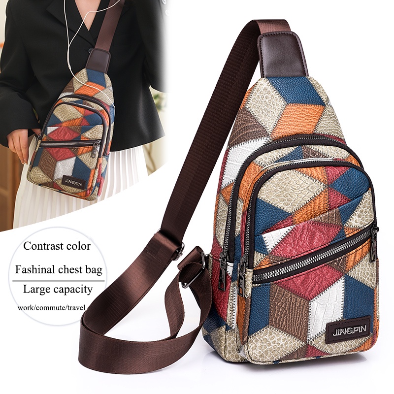 Túi Đeo Chéo Da Mềm Siêu Nhẹ Sức Chứa Lớn Thời Trang Cho Nữ