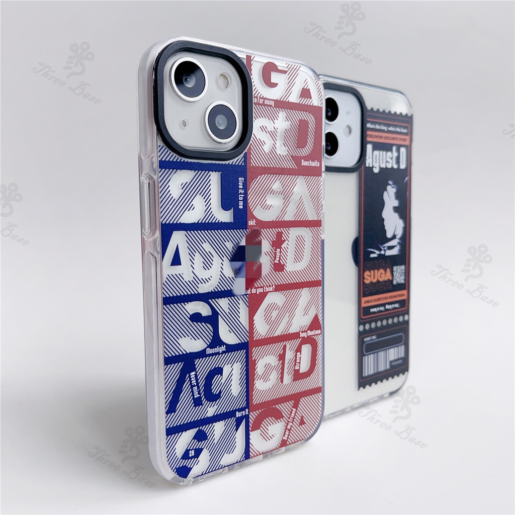 Ốp Điện Thoại Hình Vé SUGA Agust D Tour BTS-7 Cho iPhone 14 13 13Pro 13Promax 13Mini 12mini 14Promax 14pro 14Plus X XS XSMAX 11 Pro 11Promax 12