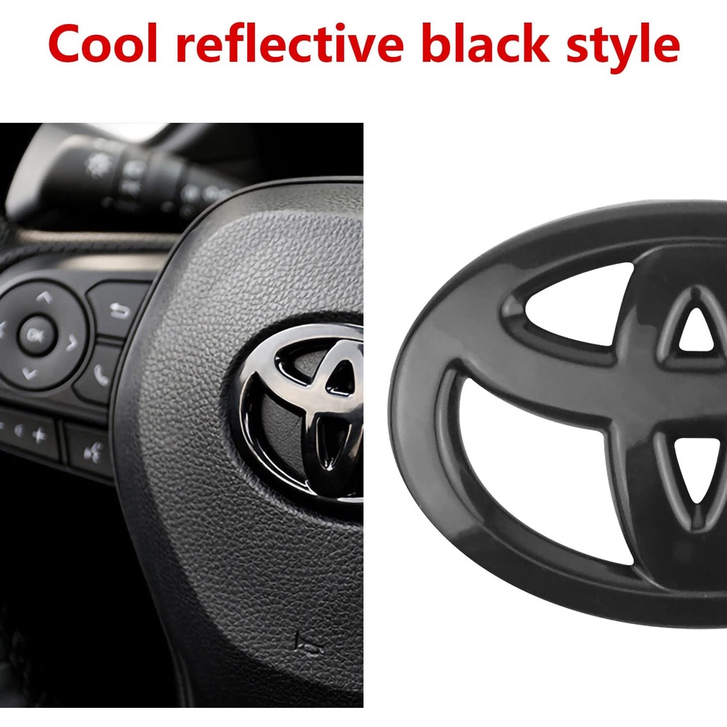 Miếng Dán Trang Trí Vô Lăng Xe Hơi Toyota Avanza Vios Wigo Rush Fortuner Innova Hilux Corolla Cross Hiace RAV4 FJ Cruiser Yaris Camry Alphard Corolla Altis