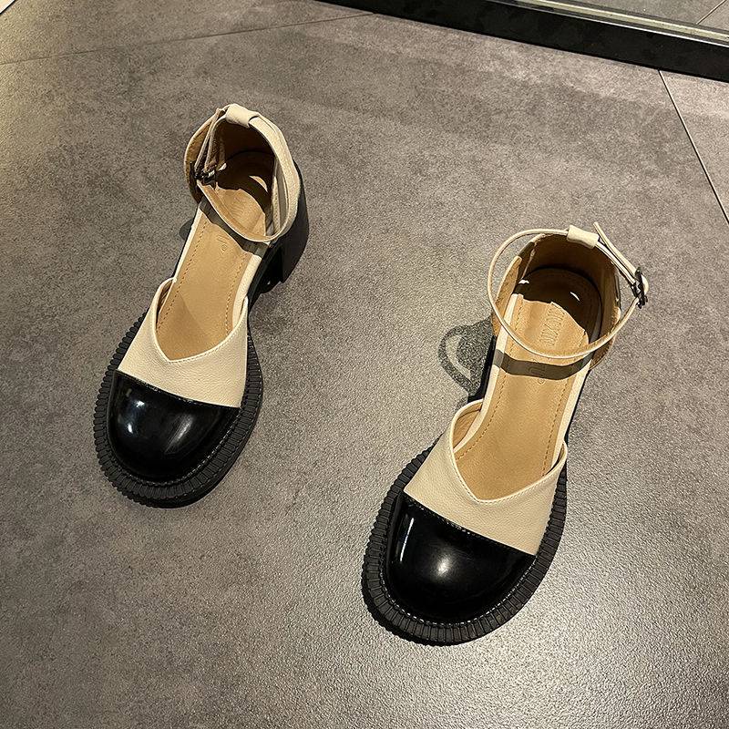 Giày cao gót giày La Mã dày