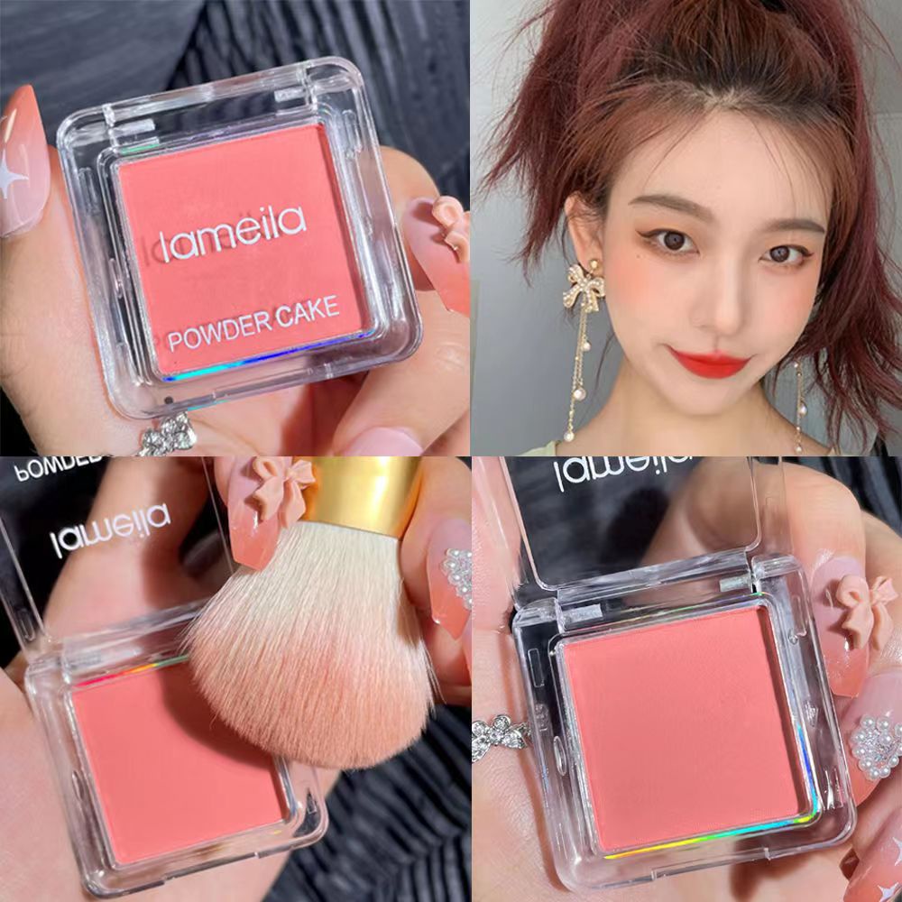 Monochrome Phấn Má Hồng Đơn Sắc Màu Trắng Thuần Khiết Tự Nhiên Tinh Khiết Làm Sáng Da Lì Ánh Sáng Rẻ Cho Nữ