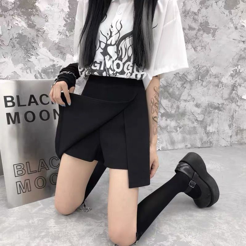 Chân Váy Ngắn Lưng Cao Che Bụng Không Đều Kích Thước Lớn mm Không Đối Xứng Chống Nhìn Thấy Cho Nữ Mã 0312