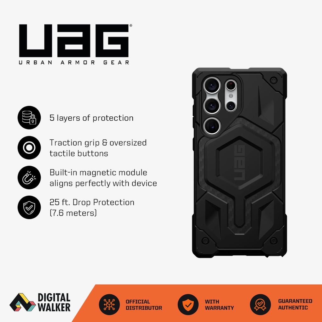 Ốp Điện Thoại UAG Chống Sốc Cao Cấp Cho Samsung S23 Ultra Case S23 plus Monarch Pro Kevlar