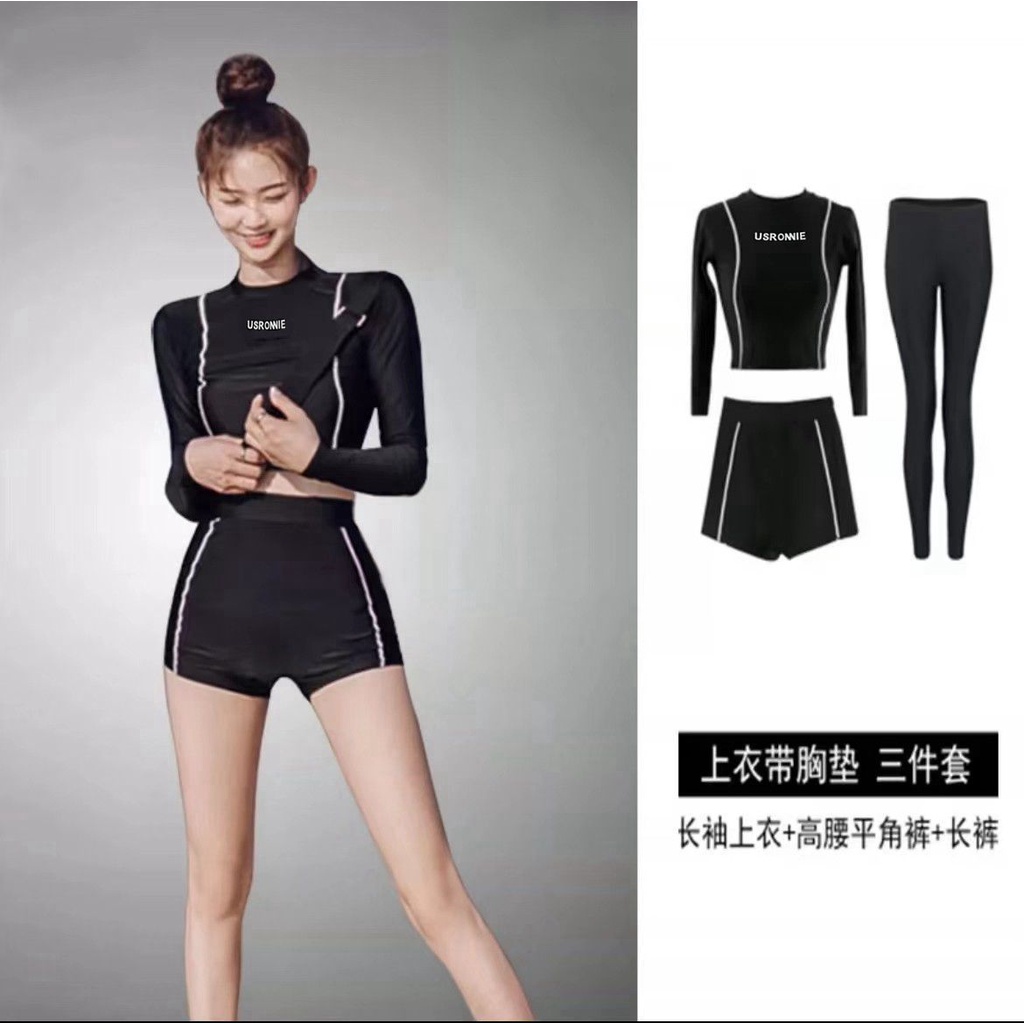 Bộ Đồ Bơi Dài Tay Kín Đáo Thời Trang Dành Cho Nữ