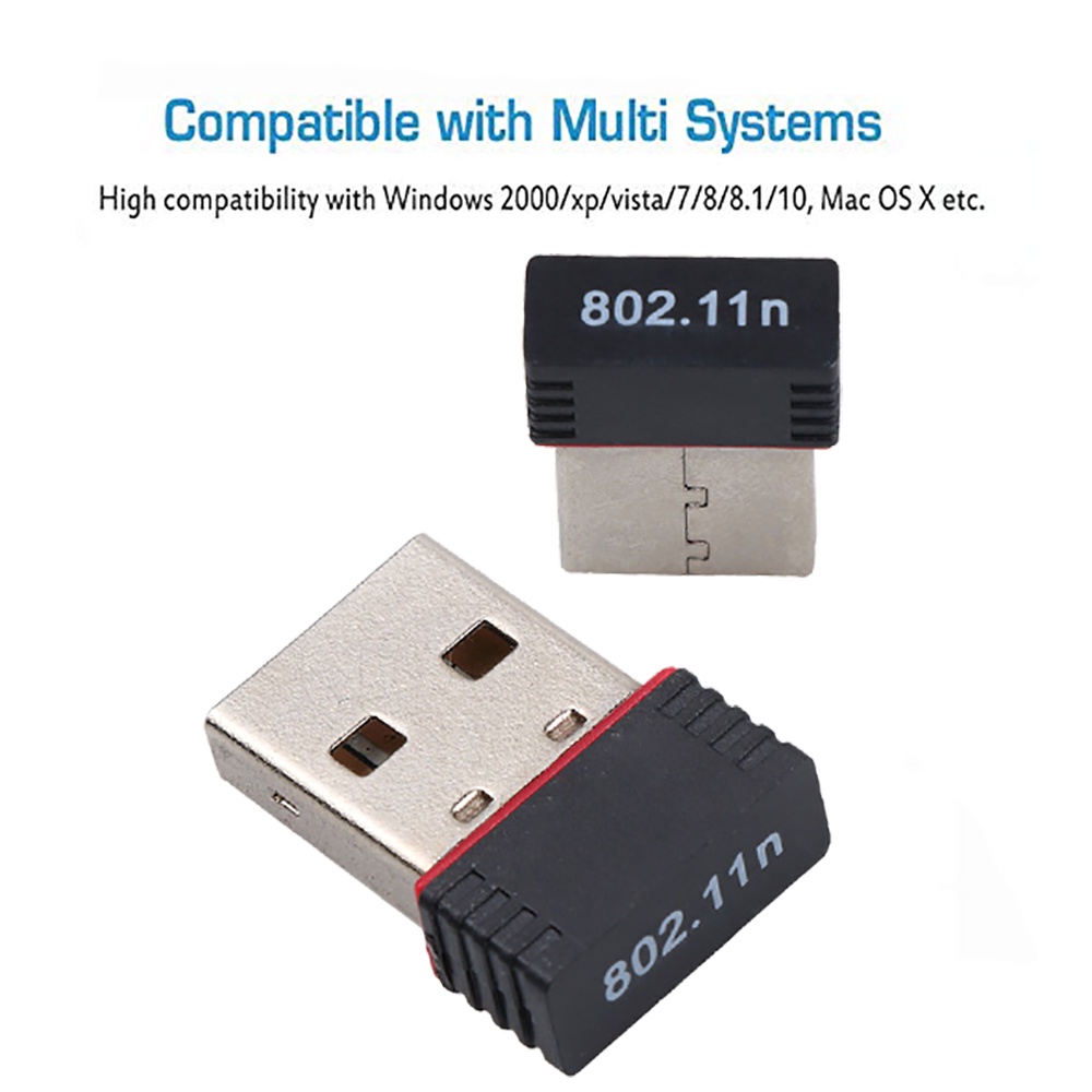 Thẻ Mạng Không Dây USB 2.0 150Mbps 802.11 Ngb RTL8188 Cho Máy Tính Để Bàn