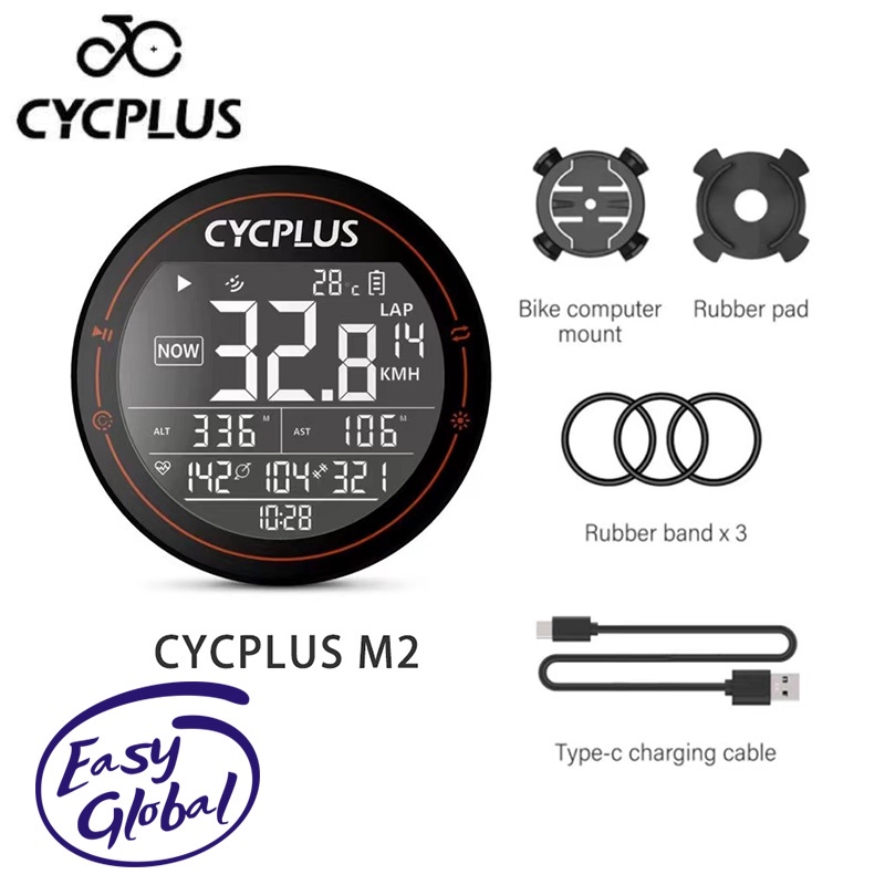 CYCPLUS M2 Phụ tùng xe đạp Máy tính xe đạp GPS Không dây ANT+Bluetooth Tốc độ không thấm nước Máy tính xe đạp