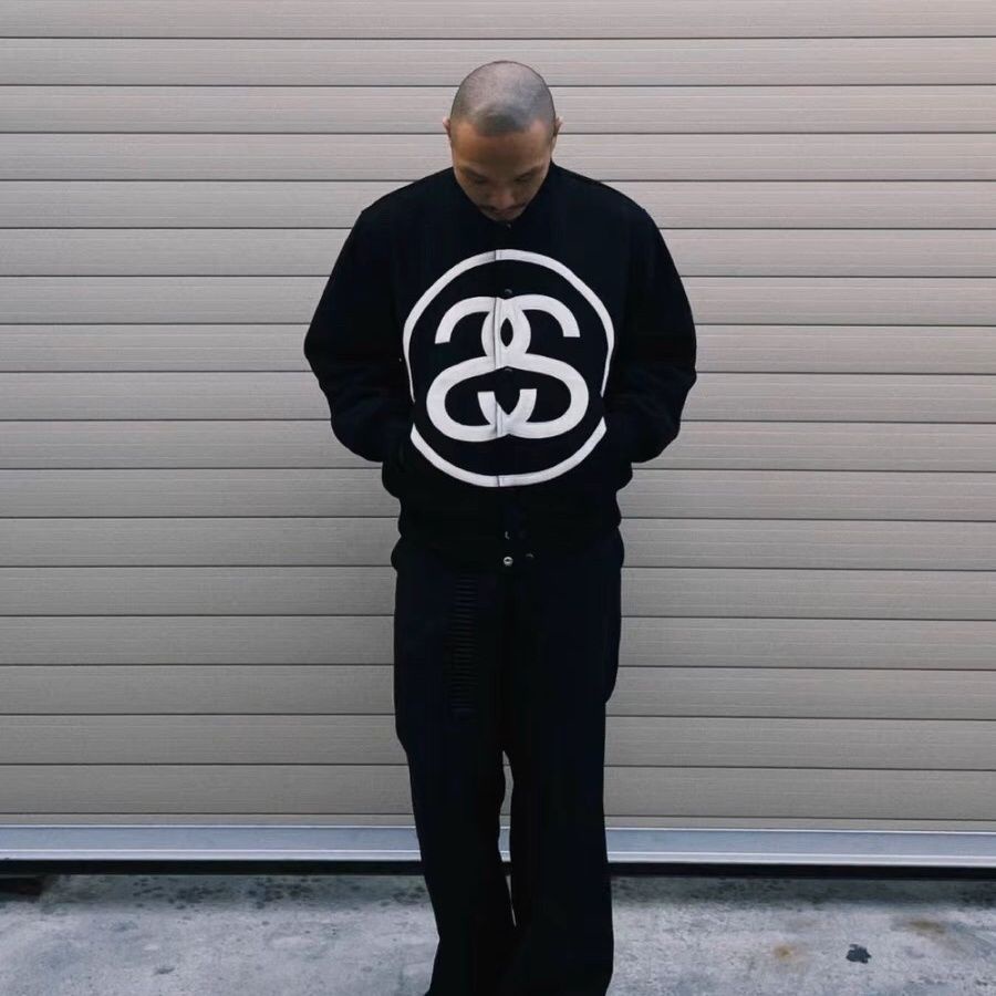 Stuss * nam và nữ áo khoác bomber mới áo khoác thời trang