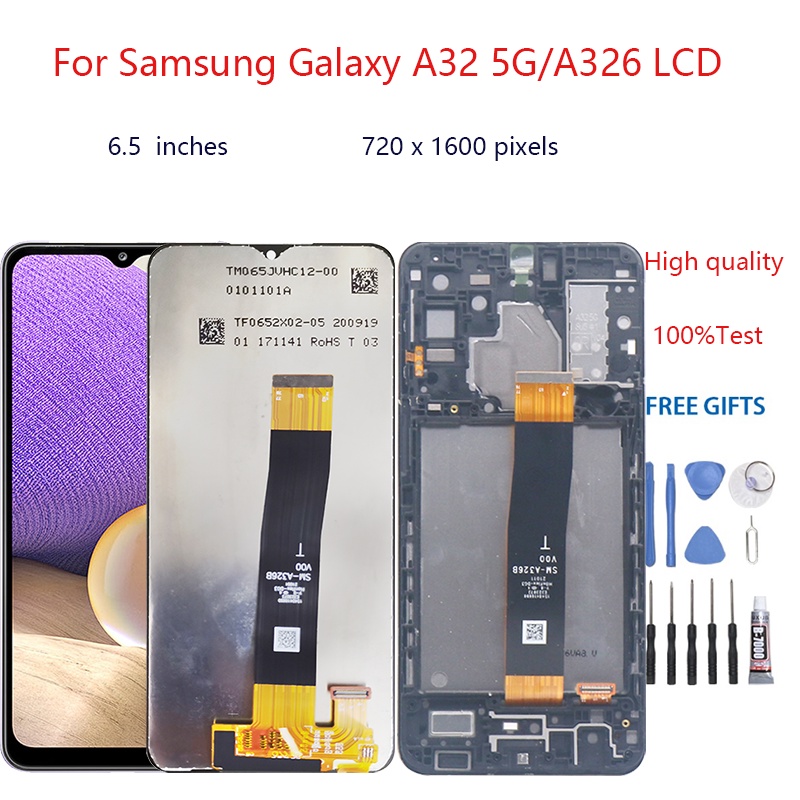 Dành Cho Samsung Galaxy A32 5G / A326 Màn Hình LCD Bộ Số Hóa Màn Hình Cảm Ứng Cho Samsung Galaxy A32