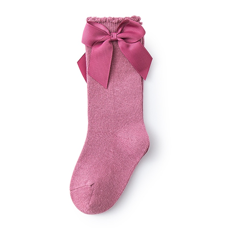 Vớ Dài Đính Nơ Màu Sắc Ngọt Ngào Thời Trang Xuân Thu Cho Bé Gái