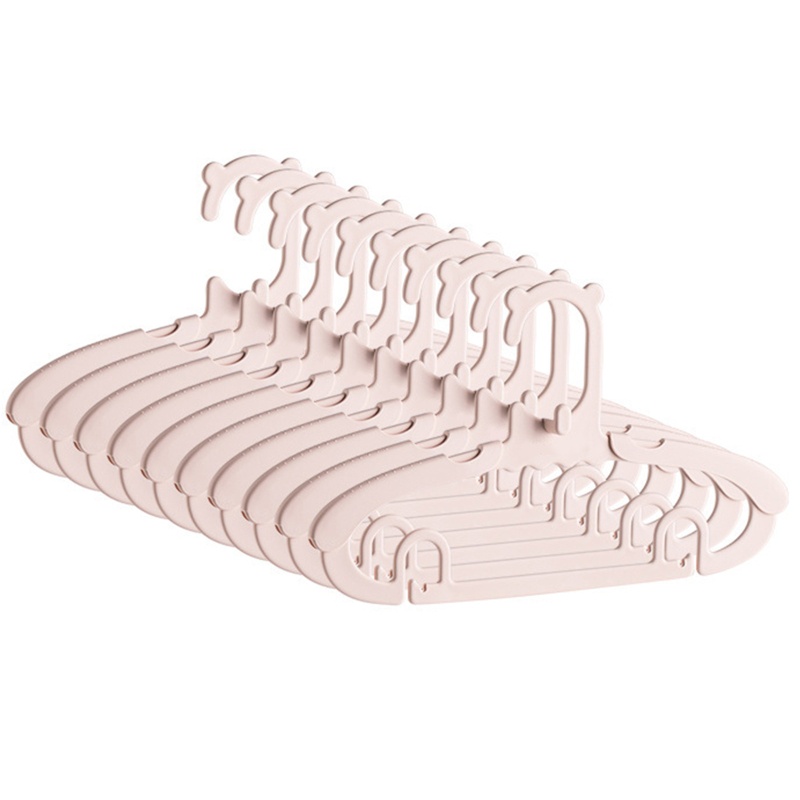 Set 10 Móc Phơi Quần Áo Em Bé Chống Trượt Có Thể Thu Gọn Tiện Lợi