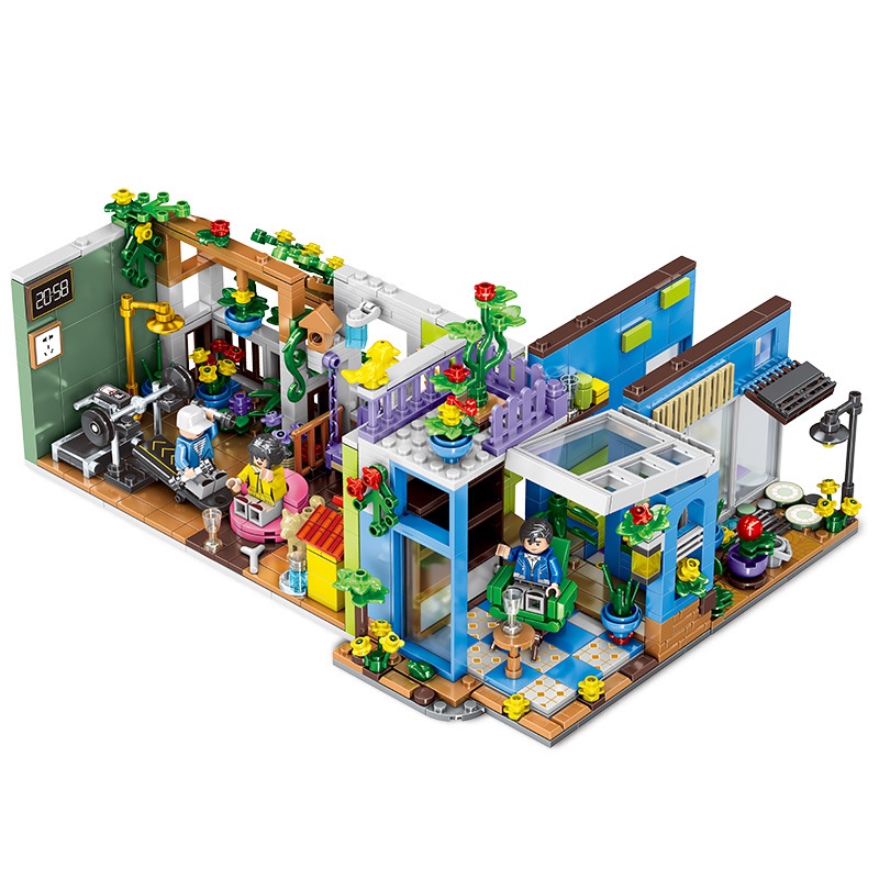 Bộ Đồ Chơi Lắp Ráp Mô Hình Ngôi Nhà 4 Trong 1 DIY