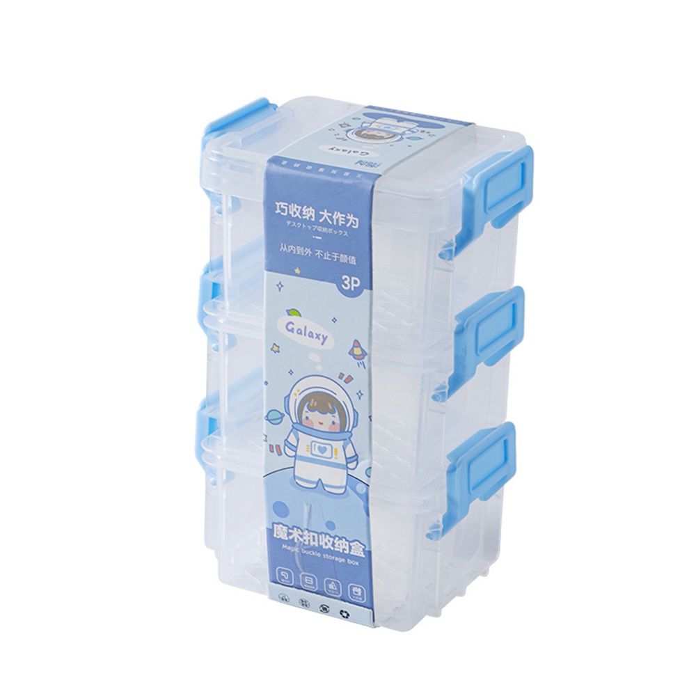 Hộp Đựng Thẻ Và Dây Cáp Dữ Liệu Ba Tầng Mini Để Bàn Sắp Xếp Gọn Gàng Cho Học Sinh