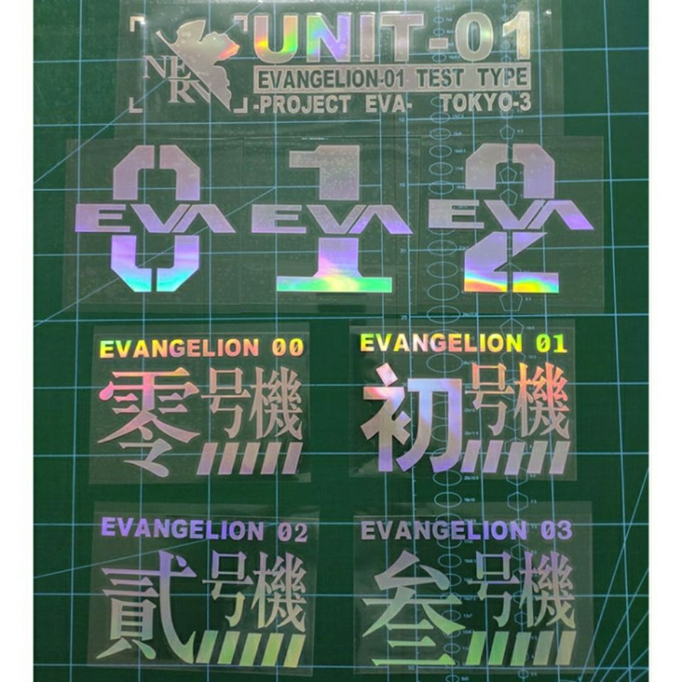 Miếng Dán eva Họa Tiết Hoạt Hình Nhật Bản Trang Trí Thân Xe Hơi / Mô Tô jdm