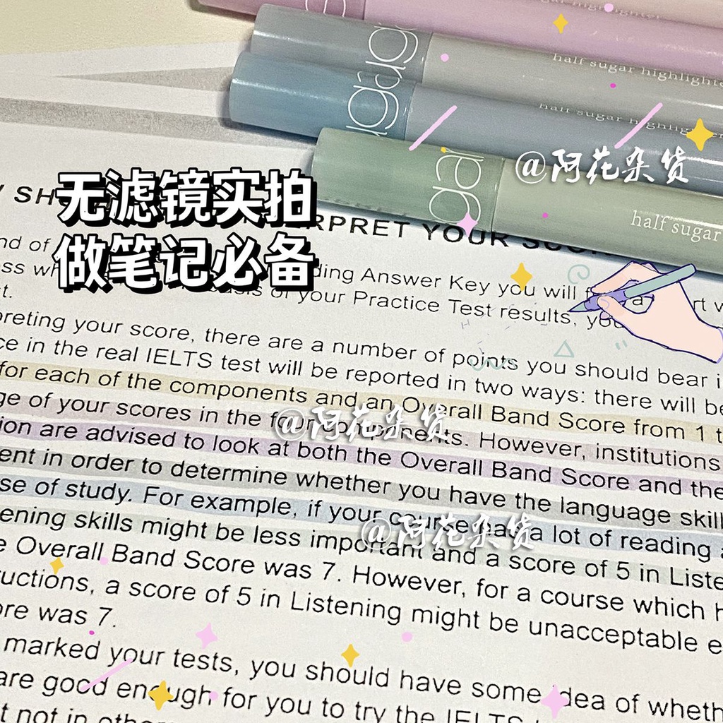 Bút Đánh Dấu Ghi Chú Màu Sắc Tươi Sáng Kích Thước Lớn Tiện Dụng Cho Học Sinh