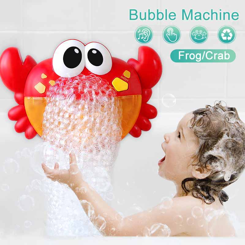 Máy tạo bọt xà phòng hình chú cua dễ thương vui nhộn cho bồn tắm em bé