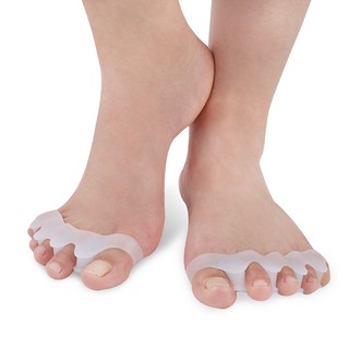 2 pcs silicone bunion corrector toe protector re-useable straightener spreader separator