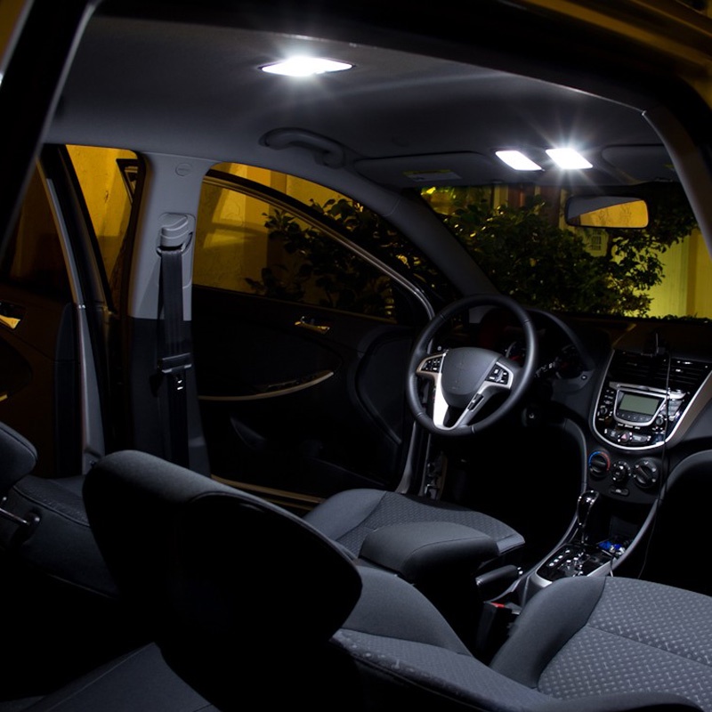 Set 11 Đèn LED Canbus Đọc Sách Gắn Biển Số Xe Hơi Kia Carens For Rondo 2013 2014 2015 2016 2017