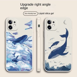 Ốp Điện Thoại Họa Tiết Cá Voi / Bầu Trời Đầy Sao Cho IPhone 6 6S 11 7 8 Se 2020 X XR XS Plus 12 13 14 PRO mini MAX