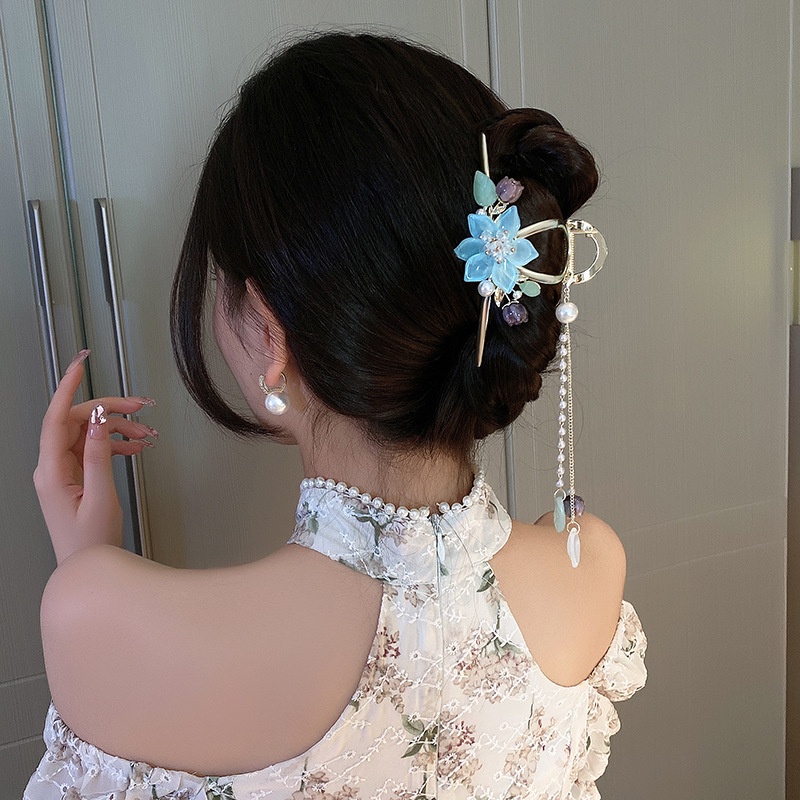 Lily- Kẹp Tóc Tua Rua Cỡ Lớn Dòng Sen Han Cho Nữ