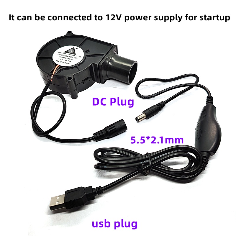 Quạt usb 7530 7cm 5v Nhỏ Gọn Tiện Dụng Cho Tiệc Nướng bbq ​​Thiết Bị Điều Chỉnh Sửa Chữa Chuyên Dụng