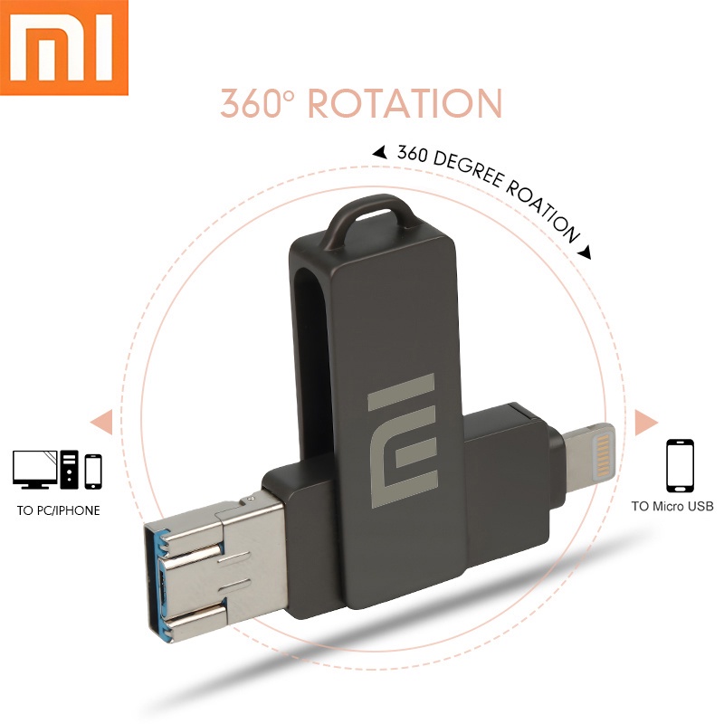 Mua Ổ Đĩa Flash USB 3 Trong 1 Cho iPhone iPad Android PC 128GB 256GB ...