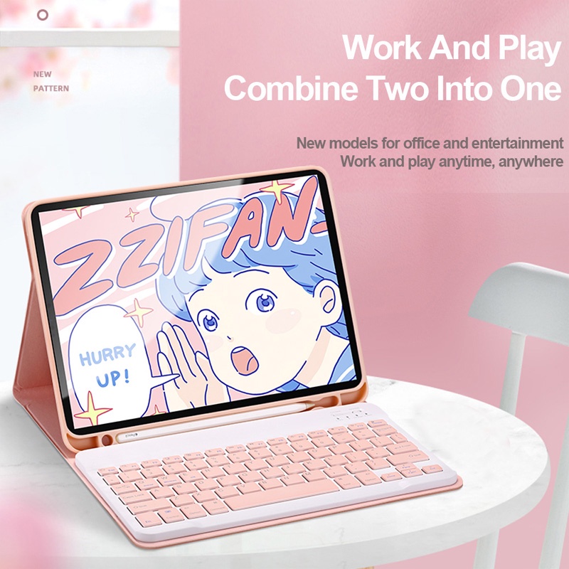 Ốp Máy Tính Bảng Có Bàn Phím Bluetooth Cho iPad 9.7 10.2 5th 6th 7th 8th 9th 10th Air 1 2 3 4 5 Pro 9.7 10.5 11 mini 1 2 3 4 5 6