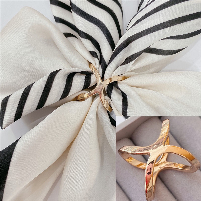 Khóa Cài Khăn Quàng Cổ Lụa Đính Đá Đa Năng Thời Trang Cao Cấp Phong Cách Hàn Quốc