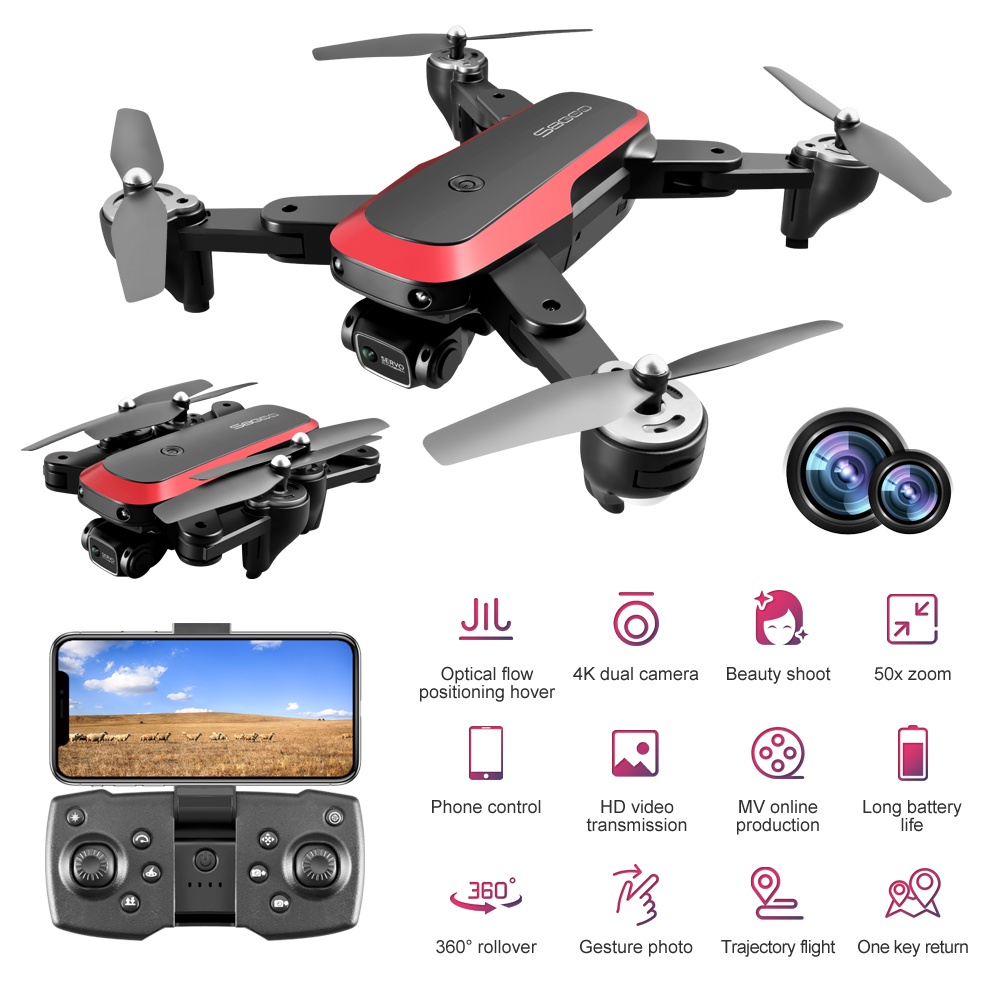 ⚡Flycam S8000 4k DRONE Quadcopter Định vị flaycam Lấy nét tự động 4K ống kính kép ​camera （Tuổi thọ pin dài）🔥 | BigBuy360 - bigbuy360.vn