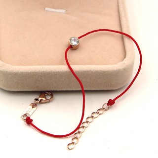 Lucky Charm Diamond Red String Redline Bracelet