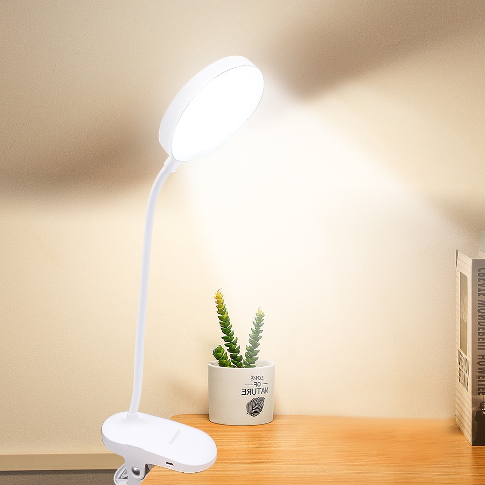 Đèn LED Đọc Sách Bảo Vệ Mắt 3 Chế Độ Kèm Sạc USB Tiện Dụng Chất Lượng Cao