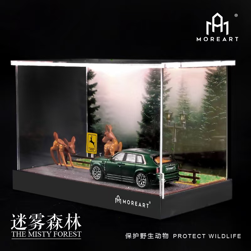 Mô Hình Xe Hơi Diorama Misty Forest Tỉ Lệ 1: 64