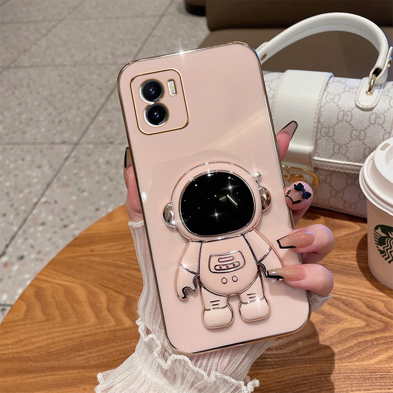 Ốp lưng VIVO Y15S Y15A Y01 Ốp Điện Thoại Mềm Có Giá Đỡ Đa Năng Hình Phi Hành Gia Cho VIVO Y15S Y15A Y01